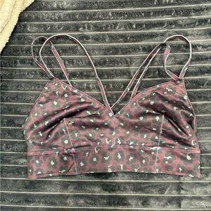 JoyLab Burgundy Leopard Bralette
